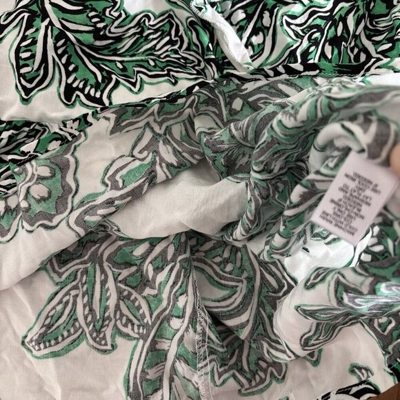 Cato Women’s Cold Shoulder Tropical Blouse Top Women’s Medium Resort Beachy NWT - Picture 12 of 15